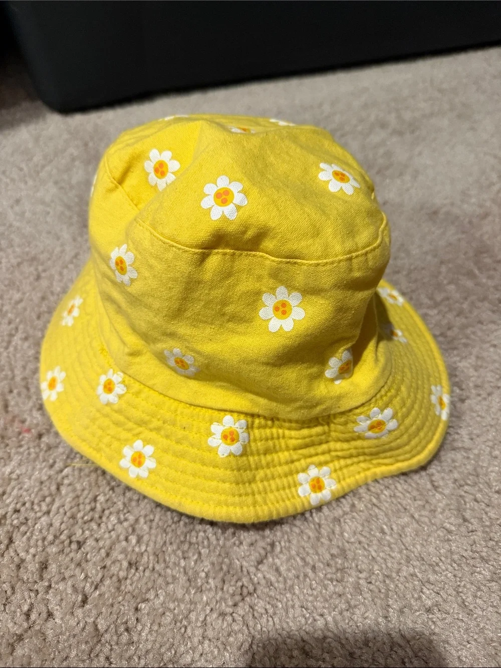 Kids Yellow Daisy Bucket Hat - Sunny Floral Sun Hat